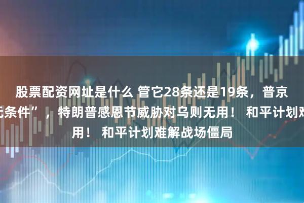 股票配资网址是什么 管它28条还是19条，普京的条件是“无条件” ，特朗普感恩节威胁对乌则无用！ 和平计划难解战场僵局